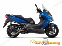 Ligne d'échappement ARROW Urban Black Steel pour maxi-scooter KYMCO DOWNTOWN 125 de 2021 à 2023