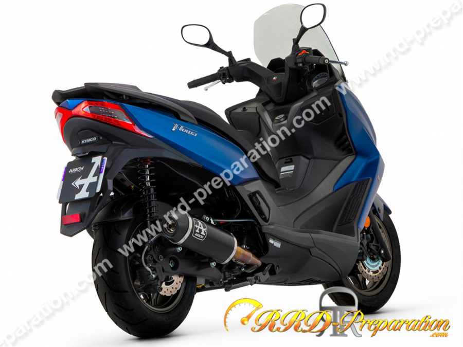 Exhaust Kymco Superdink 125 Yasuni 4 Stroke CE-approval - black carbon  silencer