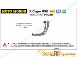 Collecteur d'échappement ARROW Racing pour MOTO MORINI X-CAPE 650 de 2022 à 2023