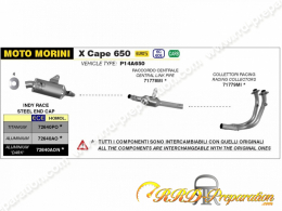 Ligne complète ARROW INDY RACE pour MOTO MORINI X-CAPE 650 de 2022 à 2023