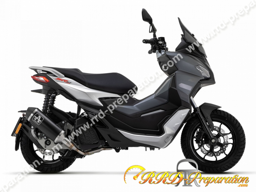 Ligne d'échappement ARROW URBAN ALUMINIUM "DARK" pour scooter APRILIA SR 200 GT de 2022 à 2023