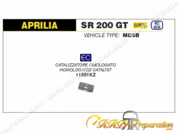 Catalyseur pour ligne d'échappement complète ARROW REBEL pour APRILIA SR 200 GT à partir de 2022