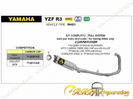 Ligne d'échappement complète ARROW COMPETITION pour moto Yamaha YZF R3 à partir de 2021