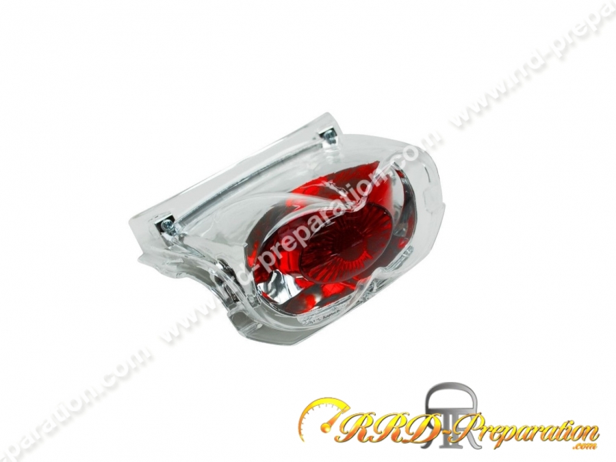 Feu arrière transparent REPLAY pour scooter MBK OVETTO 50, YAMAHA NEOS 50 de 1997 à 2007