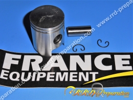 Piston bi-segment FDM by FRANCE EQUIPEMENT pour haut moteur 50cc origine pour MBK 51 / motobecane av10