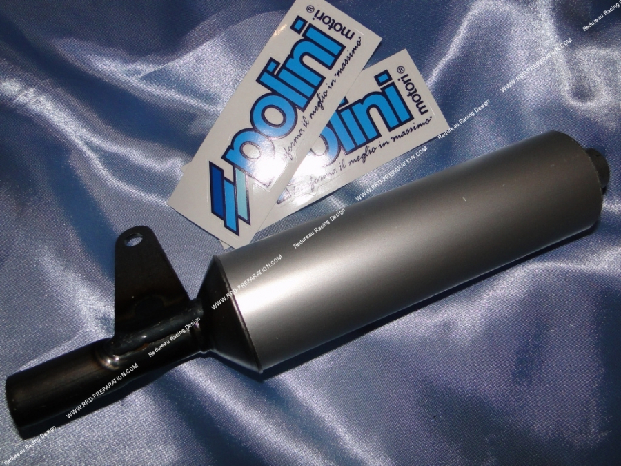 Replacement silencer for POLINI TOP ONE and SP exhaust on PIAGGIO CIAO