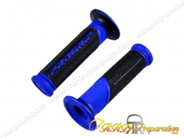 Poignées de guidon, revêtement côtés fermés, PROGRIP 732, 125 mm, couleur Bleu foncé / Noir