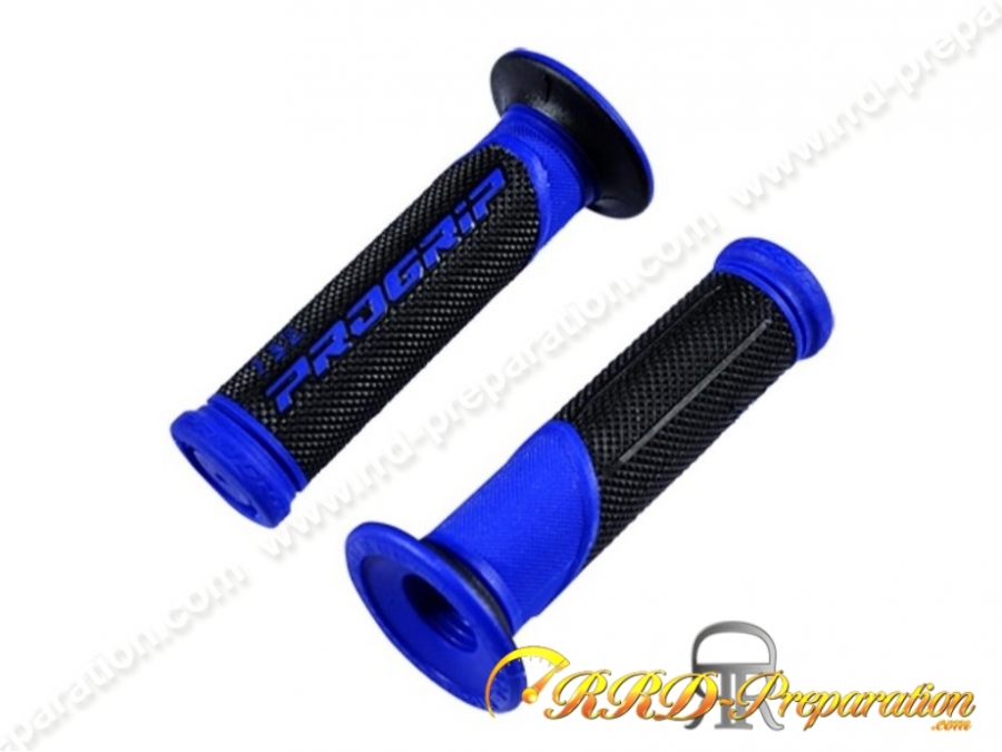 Poignées de guidon, revêtement côtés fermés, PROGRIP 732, 125 mm, couleur Bleu foncé / Noir Poignées de guidon, revêtement côtés fermés, PROGRIP 732, 125 mm, couleur Bleu foncé / Noir