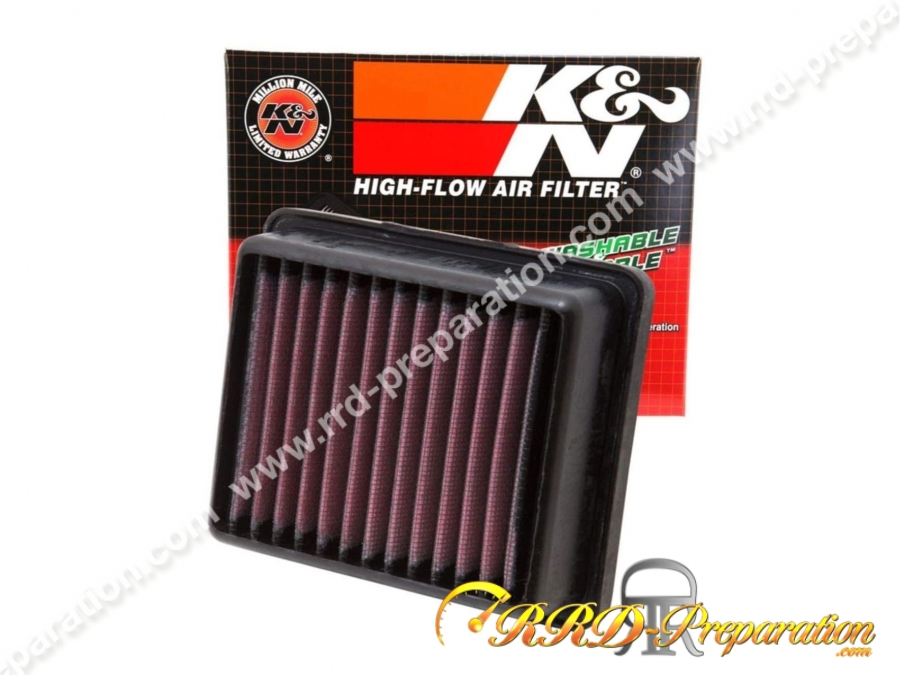 Filtre à air K&N RACING pour boîte à air d'origine sur moto KTM DUKE, RC  125, 200 et 390