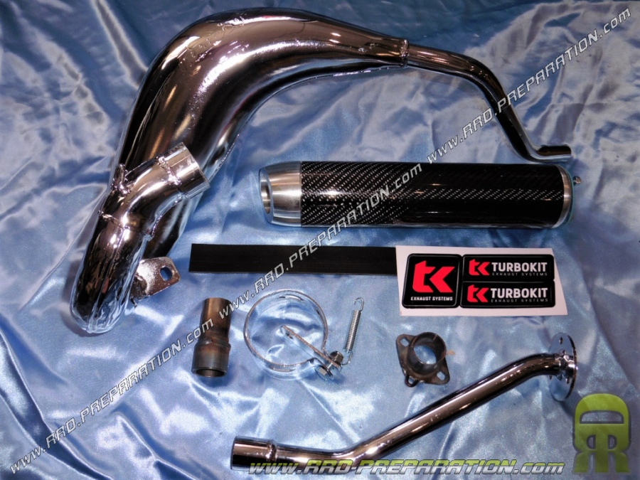 Pot d'échappement TURBOKIT TK CROSS 80 passage haut pour moto RIEJU MRT 50 avant 2017