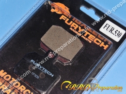 Plaquettes de frein FURYTECH pour DERBI GP1, GPR, SENDA, MBK SKYCRUISER, PIAGGIO X9, SUZUKI BURGMAN ...