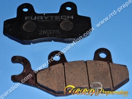 Plaquettes de frein FURYTECH avant / arrière pour DERBI SENDA, HYOSUNG AGILITY, KEEWAY SUPERLIGHT, PEUGEOT SATELIS ...