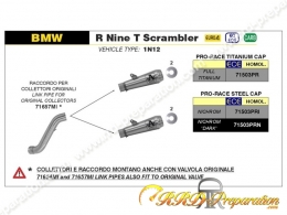 Kit silencieux d'échappement avec raccord ARROW PRO-RACE pour BMW R Nine T Scrambler de 2016 à 2019