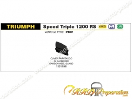 Protège talon ARROW en carbone pour silencieux RACE-TECH pour TRIUMPH SPEED TRIPLE 1200 RS de 2021 à 2023