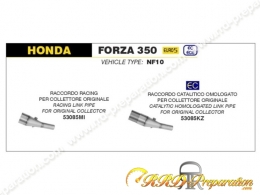 Collecteur ARROW pour silencieux URBAN pour HONDA FORZA 350 de 2021 à 2023