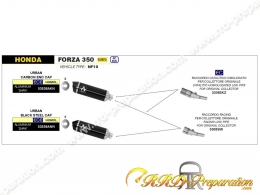 Ligne complète ARROW URBAN pour maxi-scooter HONDA FORZA 350 de 2021 à 2023