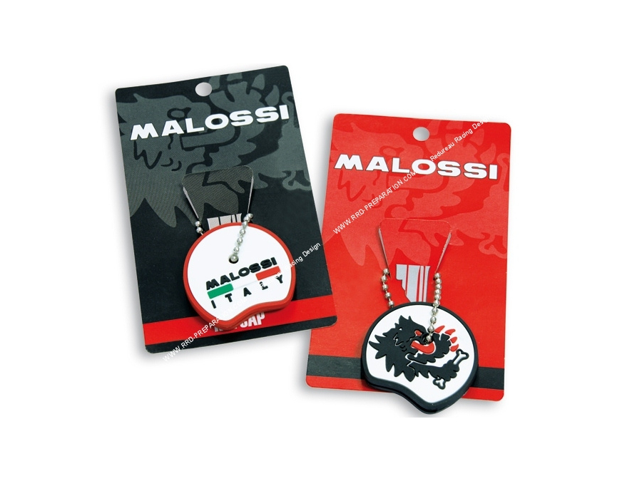 Pair of black/red MALOSSI key covers