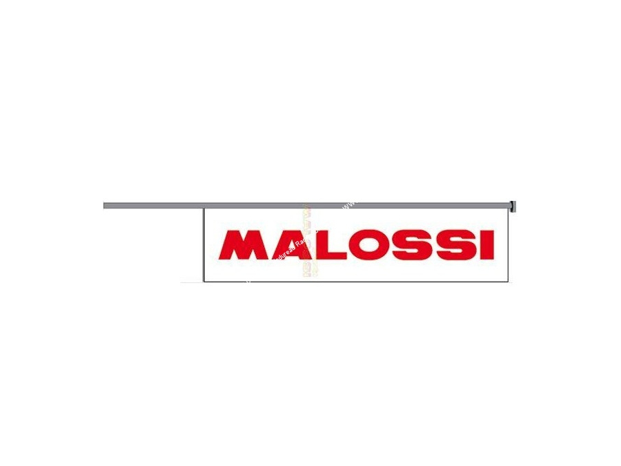 MALOSSI white / red flag 70 X 220cm