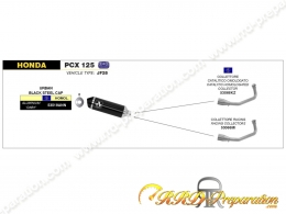 Ligne d'échappement complète ARROW URBAN pour maxi-scooter HONDA PCX 150 de 2012 à 2016 et 125 de 2012 à 2017