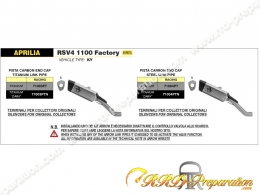 Silencieux ARROW PISTA pour APRILIA RSV 4 1100 FACTORY à partir de 2021