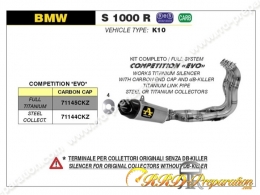 Ligne d'échappement complète ARROW Compétition "EVO" pour BMW S 1000 R de 2014 à 2016