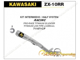 Kit d'échappement intermédiaire ARROW PRO-RACE RACING pour KAWASAKI ZX-10RR de 2017 à 2019 et ZX-10R de 2016 à 2019
