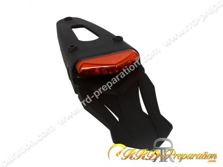 Kit Bavette Avec Feu Arrière LED Intégré Homologué Pour Enduro, Cross, Supermotard | Sans Marque Générique