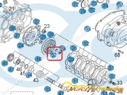 Joint bouchon de vidange de boite Minarelli AM6 cuivre - Pièces Partie  cycle sur La Bécanerie