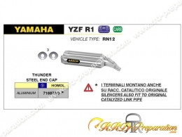 Paire de silencieux THUNDER ARROW pour YAMAHA YZF R1 de 2004 à 2006