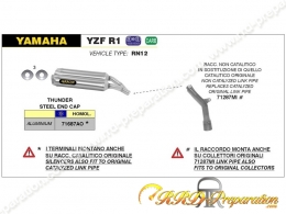 Kit silencieux avec raccord THUNDER ARROW pour YAMAHA YZF R1 de 2004 à 2006