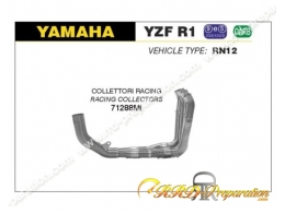 Collecteur racing ARROW pour silencieux ARROW ou origine sur YAMAHA YZF R1 de 2004 à 2006