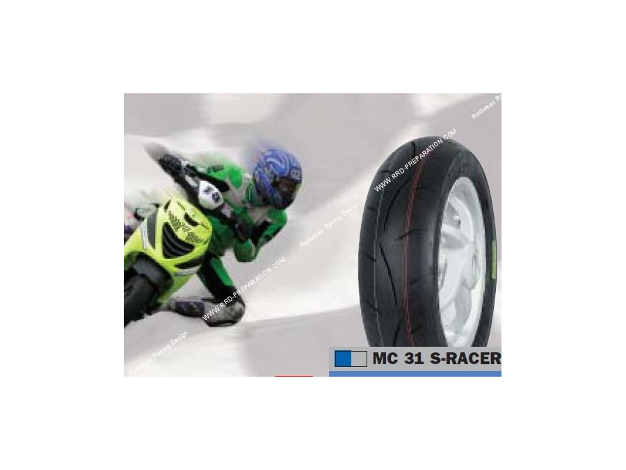 pneu SAVA M31 slick de compétition 100/90-12 pouces scooter