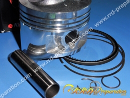 Piston 3 segments ATHENA Ø63mm axe 14mm pour kit 152cc ATHENA sur moto MASH, SUZUKI GZ, GN, GS, DR, quad LTZ, BULLIT... 4T 125