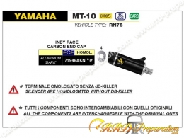 Silencieux d'échappement ARROW INDY RACE pour YAMAHA MT-10 à partir de 2022