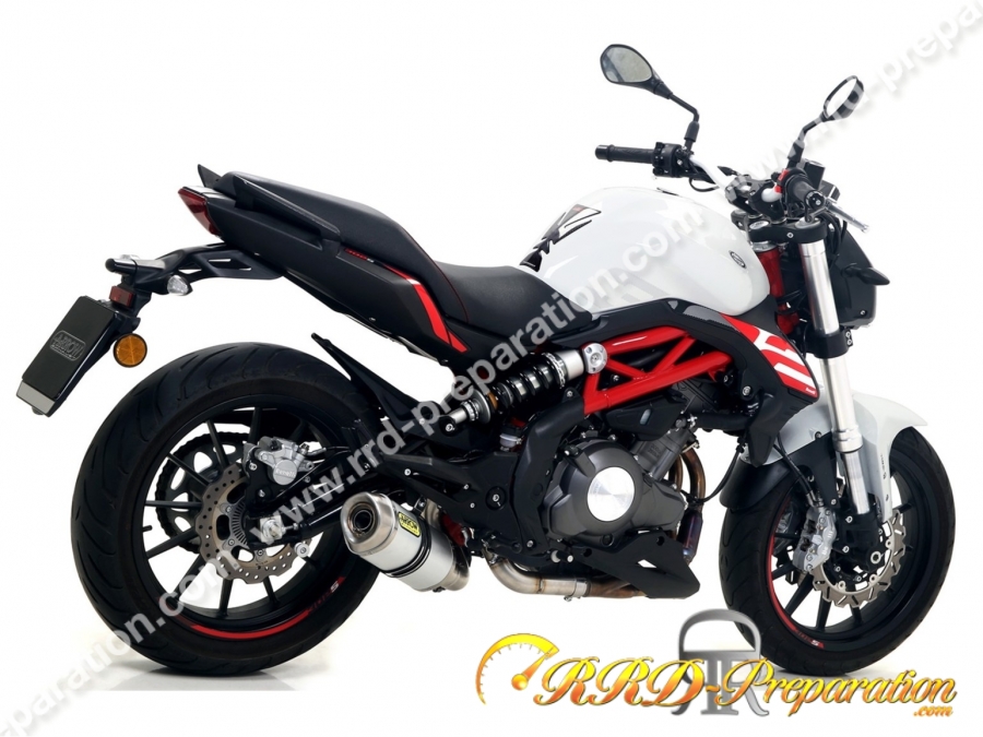 Kit silencieux avec raccord ARROX THUNDER pour collecteur d'origine sur BENELLI BN 302 S de 2019 à 2020