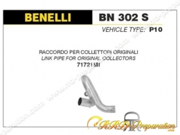 Raccord ARROW pour silencieux THUNDER pour collecteur d'origine sur BENELLI BN 302 S de 2019 à 2020