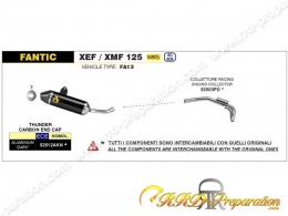 Ligne d'échappement complète ARROW THUNDER pour FANTIC MOTOR XEF / XMF 125 à partir de 2023