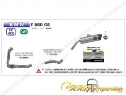 Ligne d'échappement complète MAXI RACE-TECH pour BMW F 850 GS de 2018 à 2020