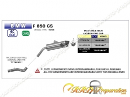 Kit silencieux d'échappement avec raccord MAXI RACE-TECH pour BMW F 850 GS de 2018 à 2020