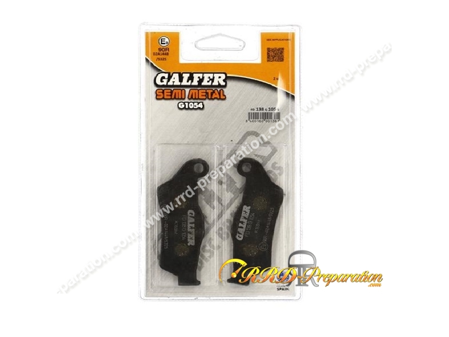 Plaquettes de frein avant GALFER G1054 pour PIAGGIO 500 X9 / SKYLINER / KILIBRE Plaquettes de frein avant GALFER G1054 pour PIAGGIO 500 X9 / SKYLINER / KILIBRE