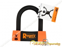 Antivol bloque disque en U RANGERS type cadenas, classe S.R.A (moto, scooter, cyclo...)