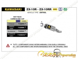 Silencieux d'échappement ARROW INDY RACE pour KAWASAKI ZX-10R / ZX-10RR de 2021 à 2023