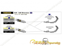 Ligne d'échappement complète ARROW THUNDER pour YAMAHA XJ6 / XJ6 DIVERSION de 2009 à 2015