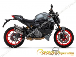 Paire de silencieux ARROW ROUND SIL pour moto DUCATI MONSTER 937 de 2021 à 2023