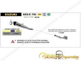 Kit silencieux ARROW X-KONE avec raccord pour moto SUZUKI GSR 750 de 2011 à 2016 et SUZUKI GSX-S 750 de 2017 à 2020