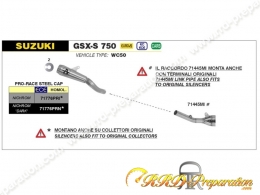 Kit silencieux d'échappement ARROW PRO RACE avec raccord pour SUZUKI GSX-S 750 de 2017 à 2020