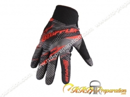 Paire de gants DOPPLER noir / rouge homologué hiver court tailles au choix