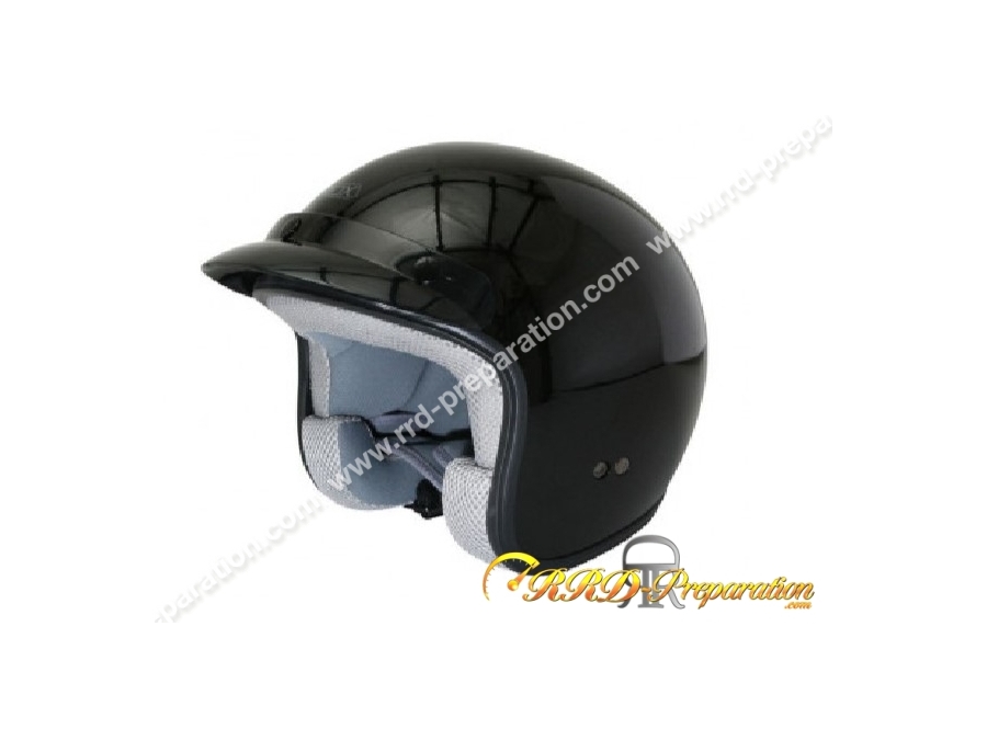 Casque jet ADX CLASSIC NOIR BRILLANT taille au choix