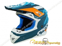 CASQUE CROSS ADULTE MOTO/QUAD NOEND CRACKED BLEU