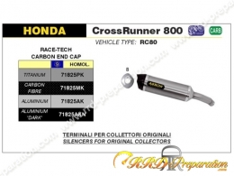 Silencieux RACE-TECH ARROW pour collecteur d'origine sur HONDA CROSSRUNNER 800 de 2015 à 2020